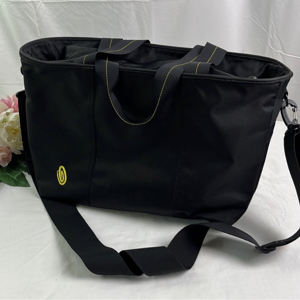 Timbuk2 Black Messenger Nylon Tote Bag w/ Handles & Removable Strap